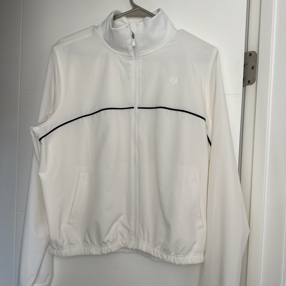 Lululemon Athletica Court rival white tennis Jacket